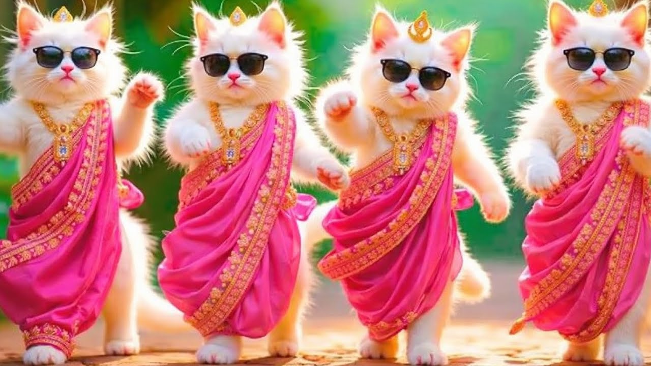 बिल्ली डांस | Cutest Cat videos funny dance🤣💃Videos for cats 