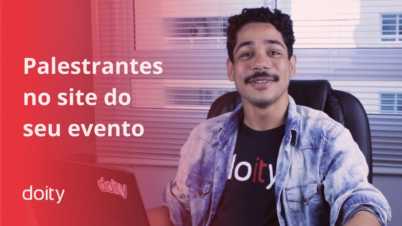 Adicionando os palestrantes no site do seu evento