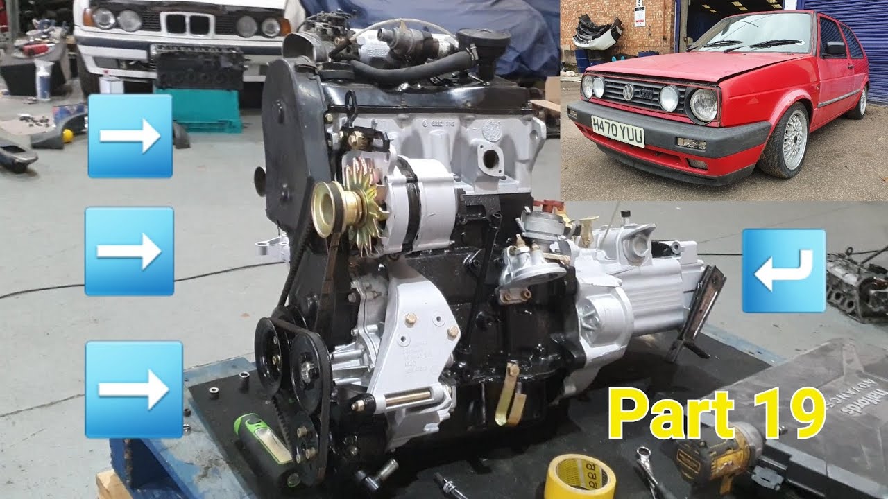 VW Golf MK2 1.8 GTI restoration part 19, water pump; timing belt; exhaust manifold; intake; done ✔️