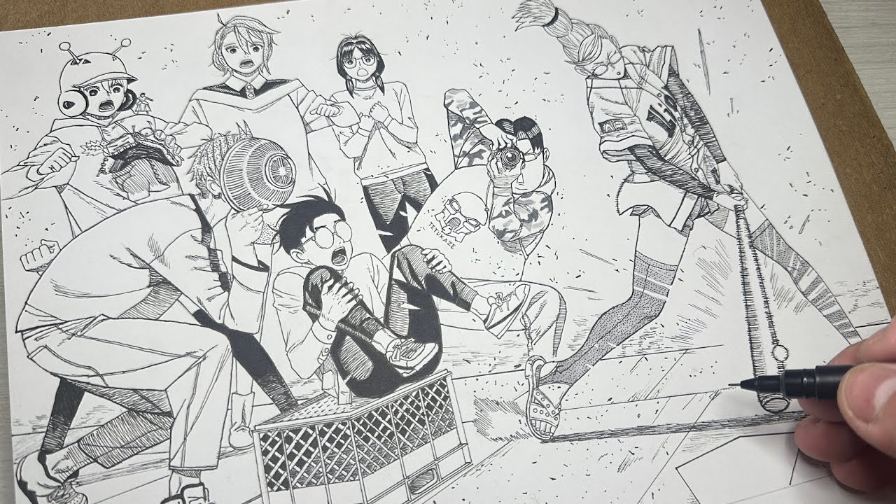 Manga Page Drawing I DANDADAN ダンダダン I Speed Drawing I Manga Page #7