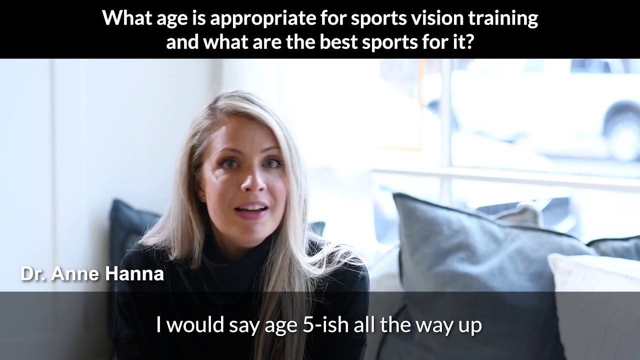 What age is appropriate for sports vision training and what are the best sports for it?