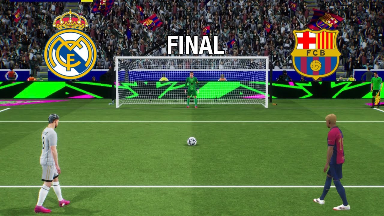 FC Barcelona vs Real Madrid Full Penalty Shootout | Lamine vs Mbappe | eFootball