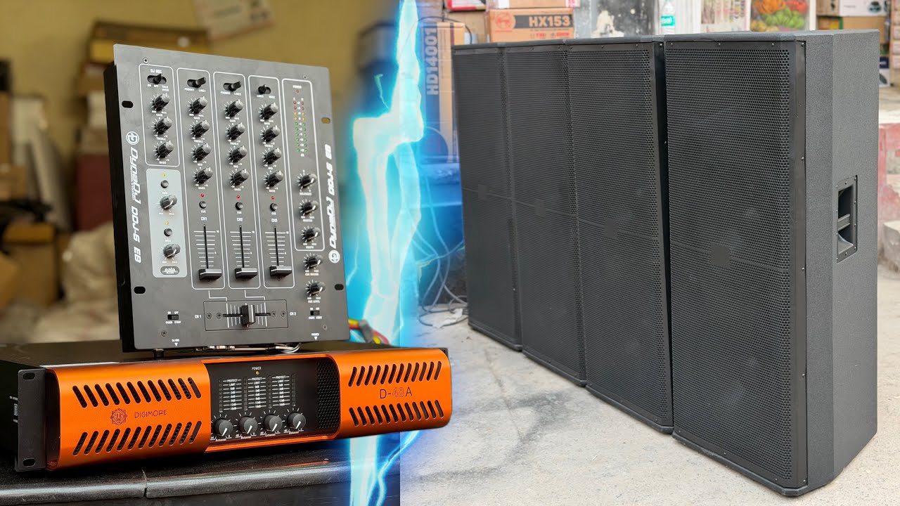 4 Top Ka Budget Wala DJ Setup/Digimore 4 Channel Amplifier 4 Top Aerons 