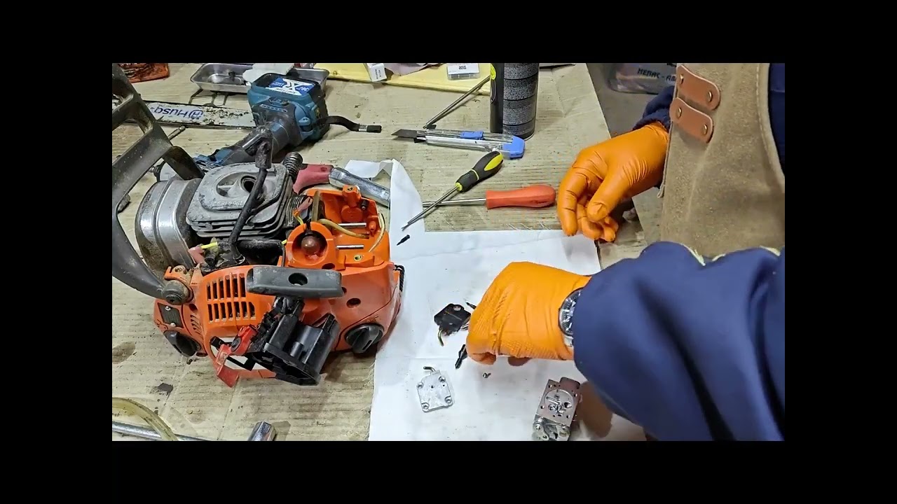 Husqvarna 120 mark ii проблем решен. Смяна диафрагмите на карбуратор. Замена диафрагм карбюратора.