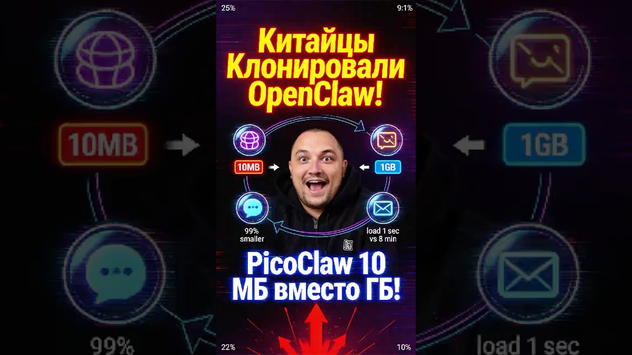 Китайцы сделали OpenClaw за 1 день &mdash; PicoClaw 10 МБ #PicoClaw #OpenClaw #ИИагент #ai2026