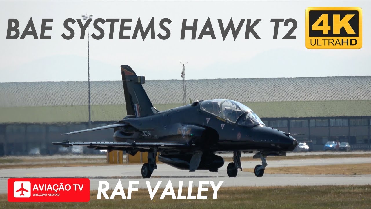 Hawk T2 aircraft of 4FTS based at RAF Valley, Anglesey, UK • June 2023