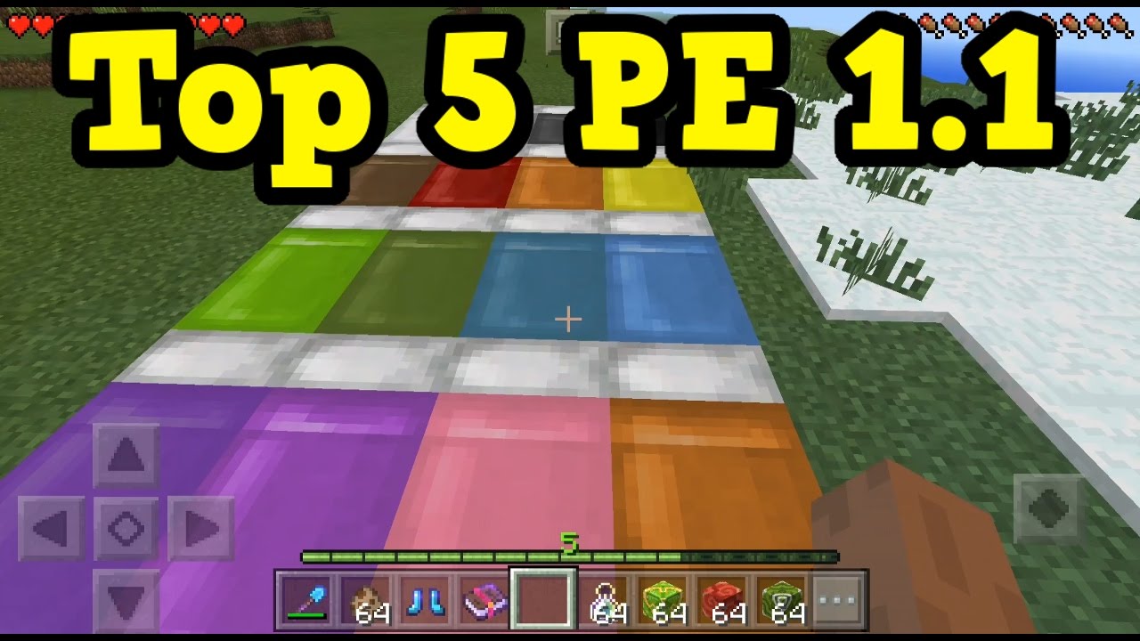 Top 5 Minecraft Pocket Edition 1.1 Features