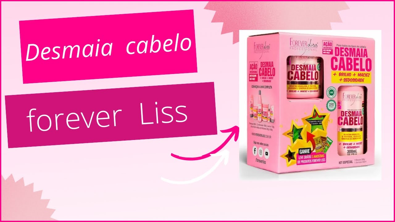 Desmaia cabelo forever Liss alisa mesmo?😱