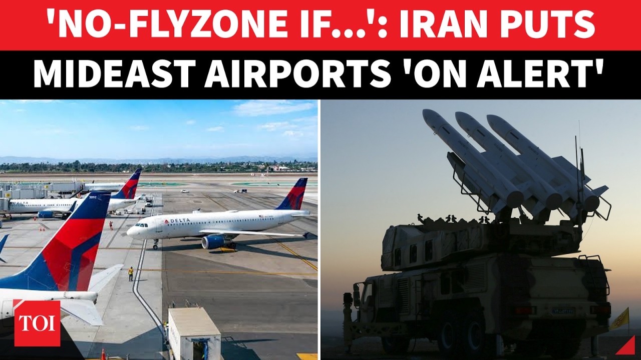 'NO FLYZONE IN MIDEAST IF...': Iran Fires Warning Shot, Puts Major Airports On Alert | Watch