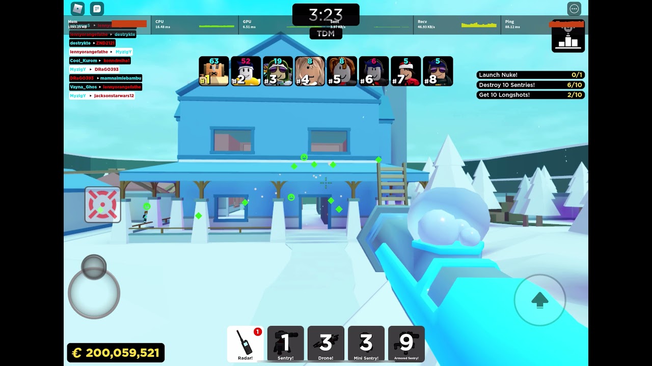 Roblox big paintball Reaching two hundred million credits 💵💰🤑💰💵