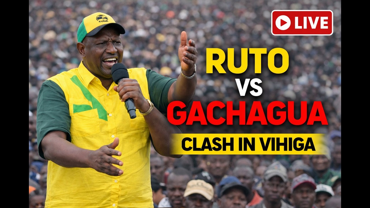 LIVE;  WILLIAM RUTO RESPONDS TO RIGATHI GACHAGUA ATTACKS IN VIHIGA