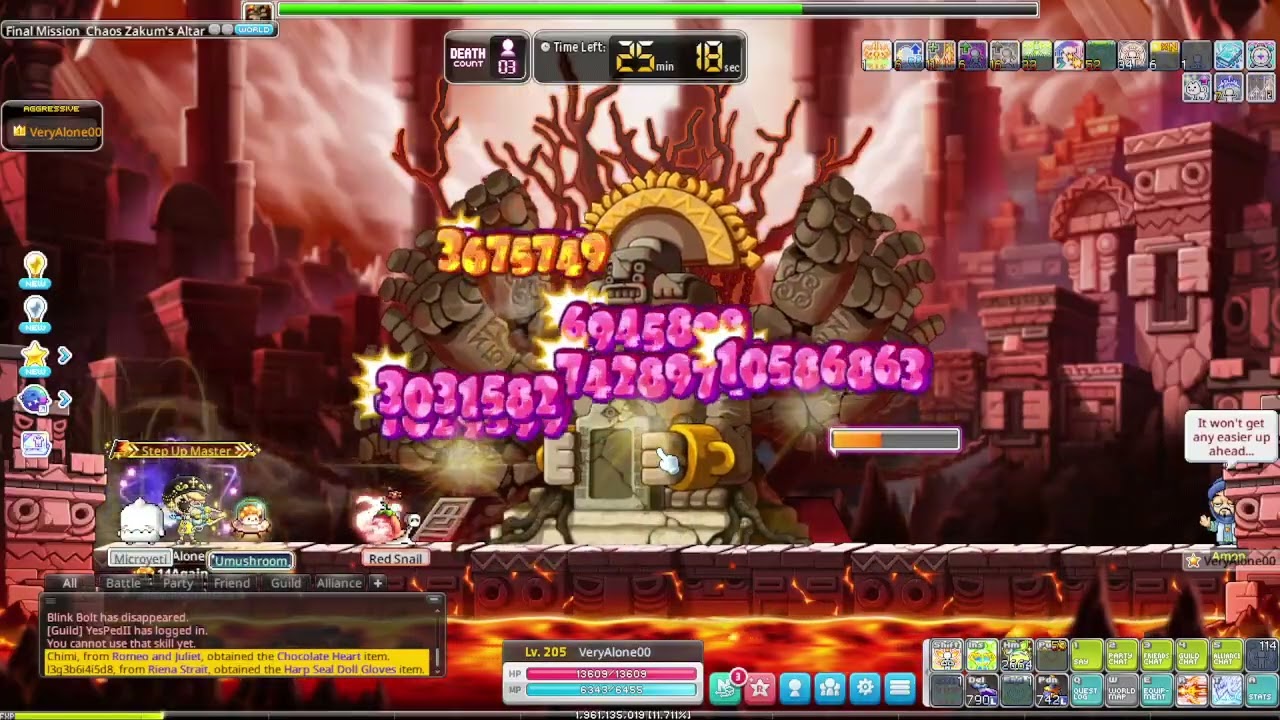 Maple Story Universe : Marksman 205 Solo Chaos Zakum