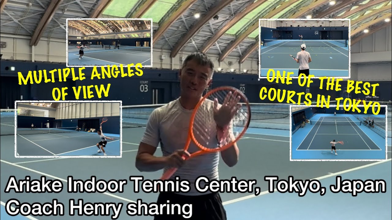 Ariake Indoor Tennis Center, #Tokyo, Japan🎾Coach Henry sharing #蘇浩剛 #東京＃有明 #Ariake #テニス #tennis 