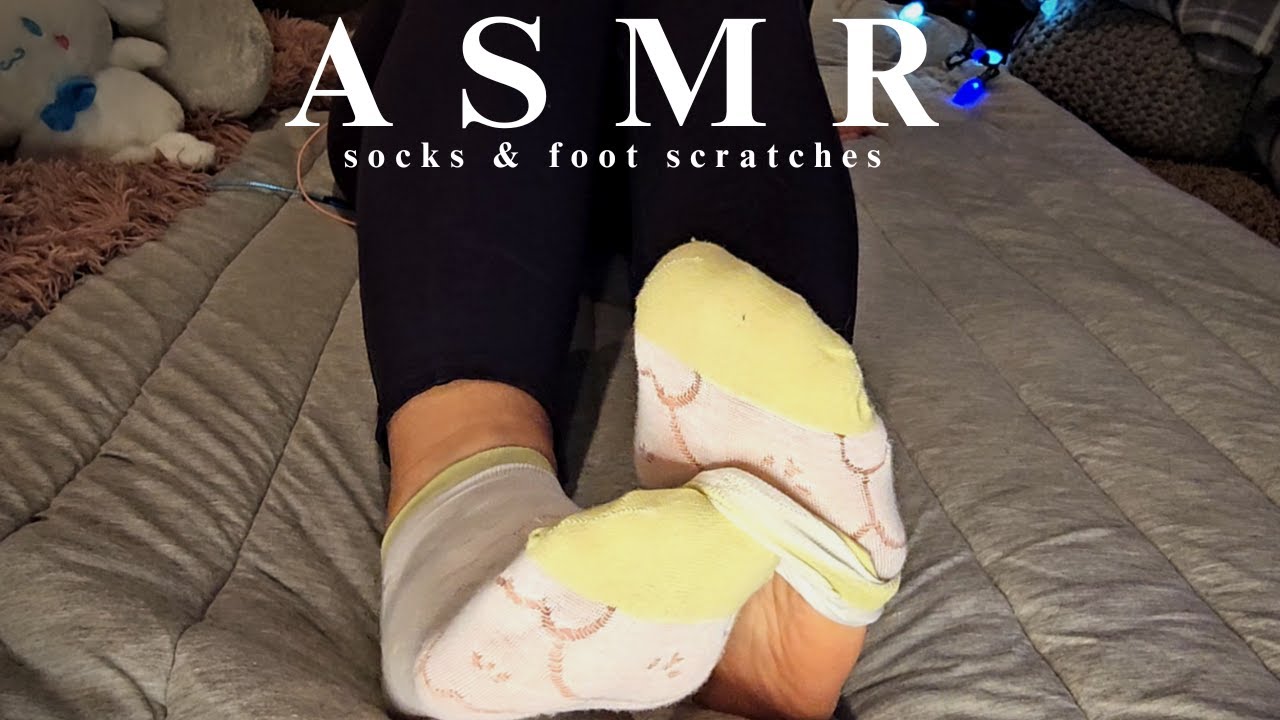 ASMR | Socks & Foot Scratches | cute socks