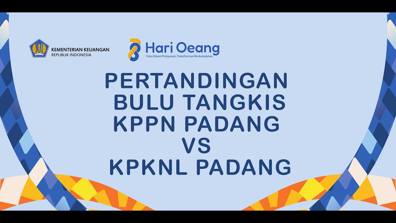 Pertandingan HORI 78 Bulu Tangkis KPPN Padang dan KPKNL Padang