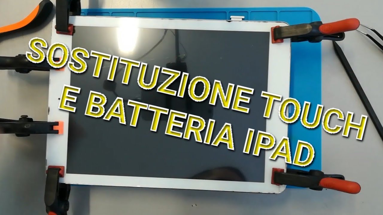 Sostituzione Touch Vetro e Batteria ad un ipad 5