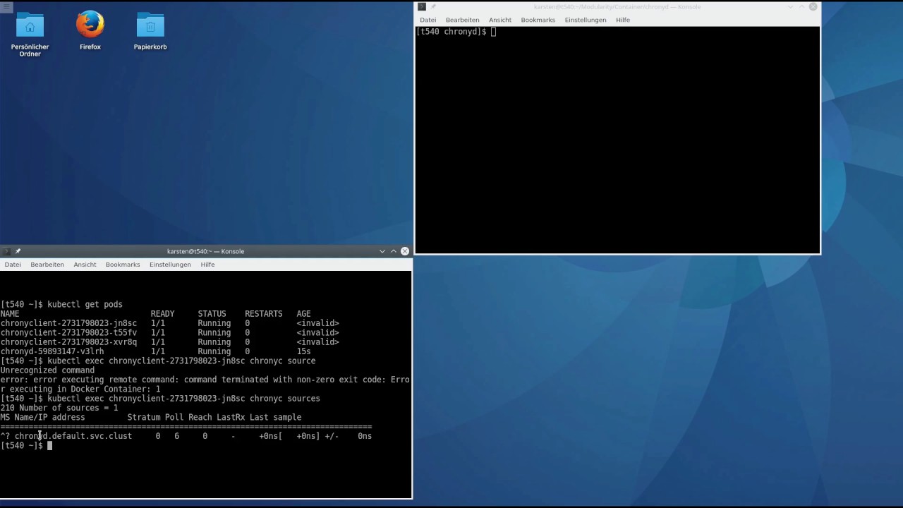 Sprints 20 & 21: chrony in a kubernetes cluster - Karsten Hopp