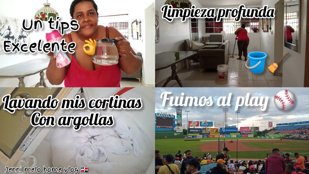 Limpieza profunda de mi sala comedor 🪣🧹🛋 disfrutando en familia ⚾️