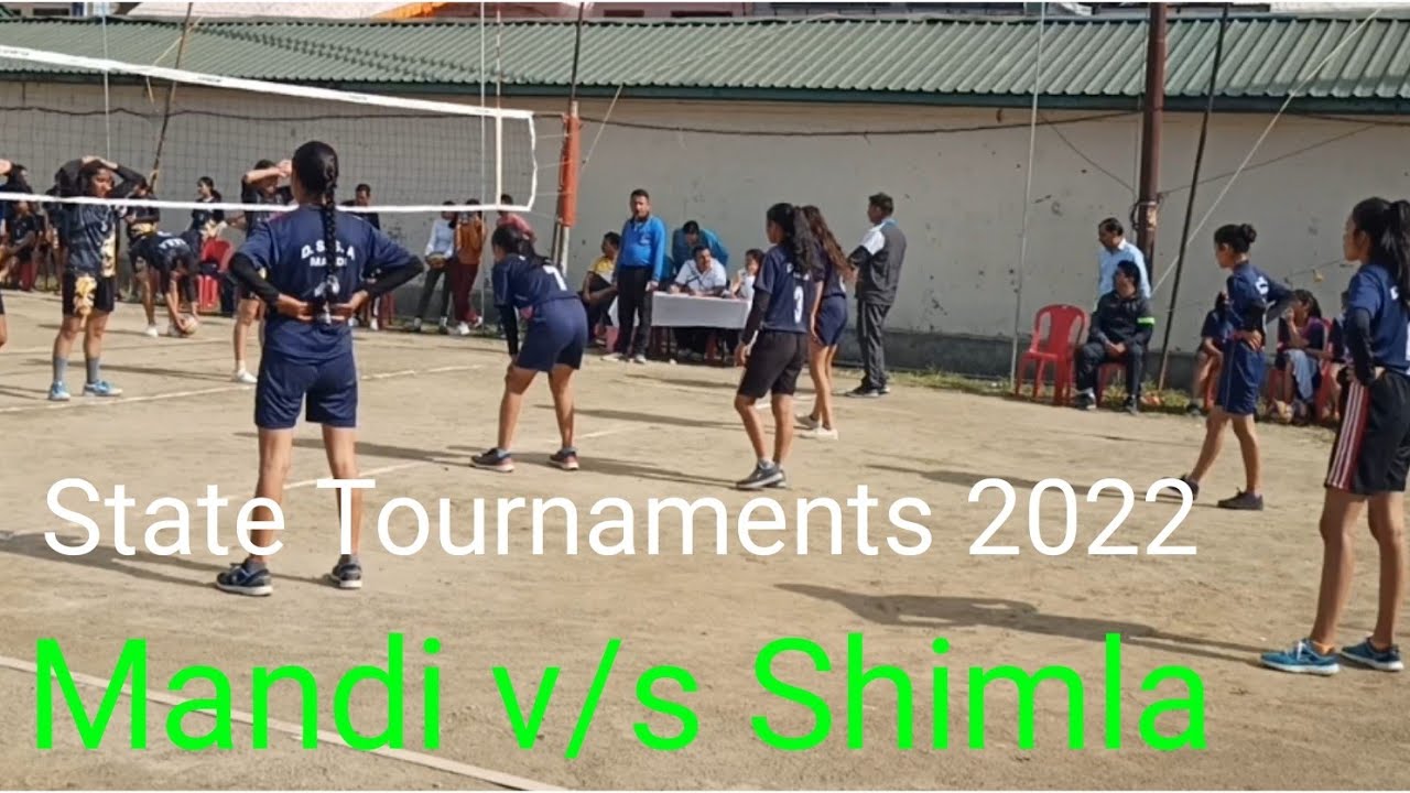 Himachal Pradesh State Tournaments 2022-Volleyball Match U-19 (Girls)- Mandi v/s Shimla (Highlights)