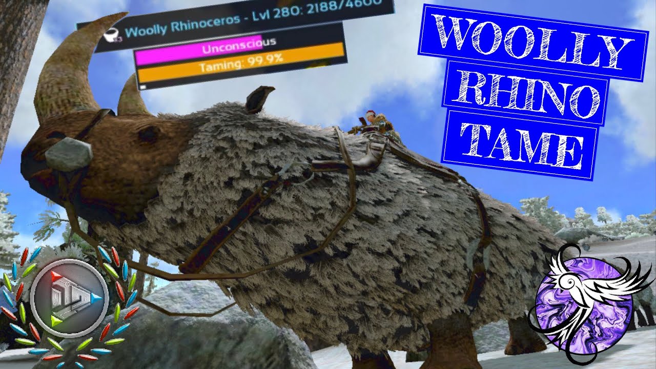 HIGH LEVEL WOOLLY RHINO TAME | Nomadic Survival EP32 | ARK Survival Evolved Mobile