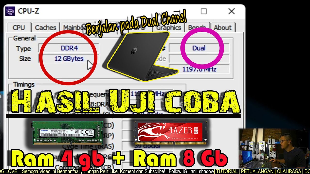 Upgrade RAM berbeda kapasitas |Configurasi ram flex mode | Hasil Uji coba Upgrade RAM di Amd Ryzen 3