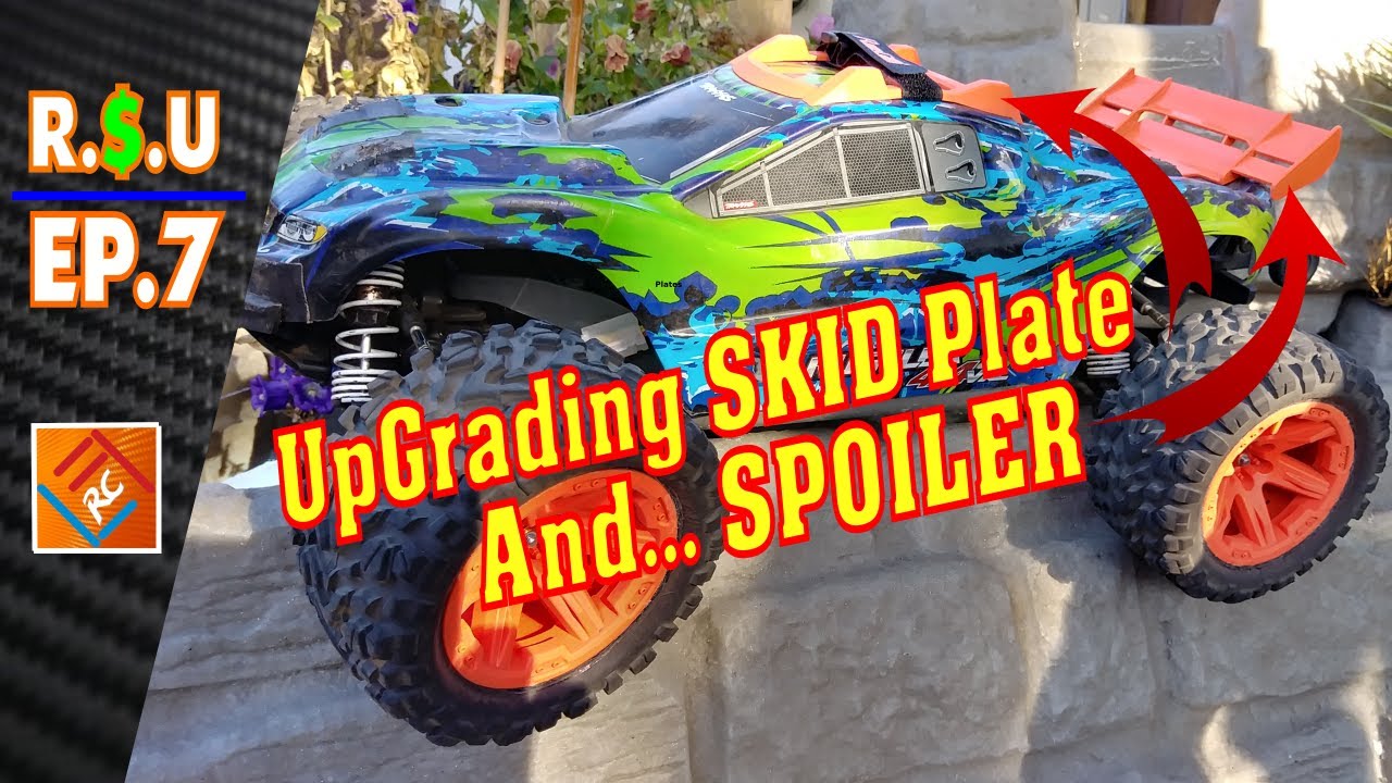 UpGrading SKID Plate & Spoiler | Repairs $ UpGrades Ep.7 | Traxxas Rustler 4X4 VXL