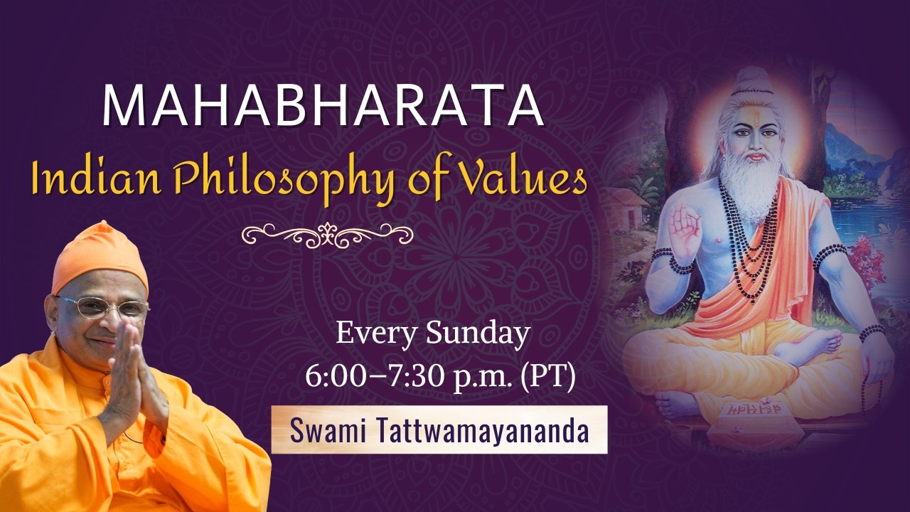 5. Mahabharata: Indian Philosophy of Values | Vyadha Gita | Swami Tattwamayananda