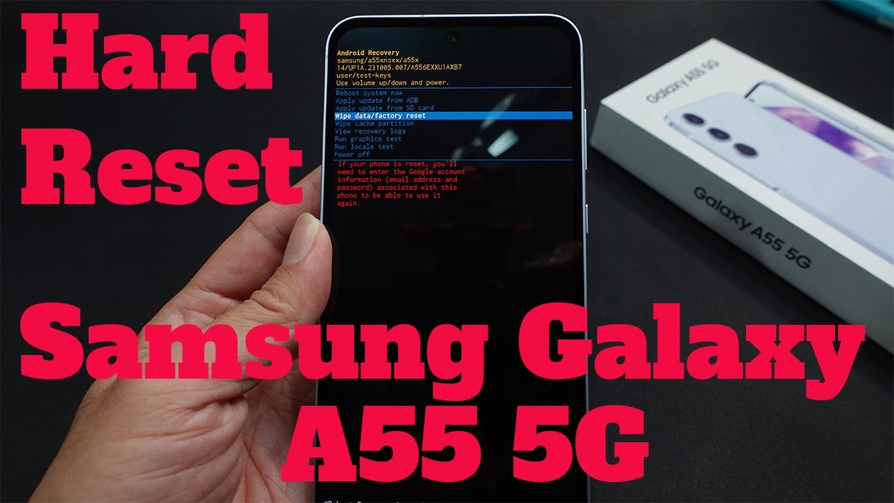 How to Hard Reset Samsung Galaxy A55 5G