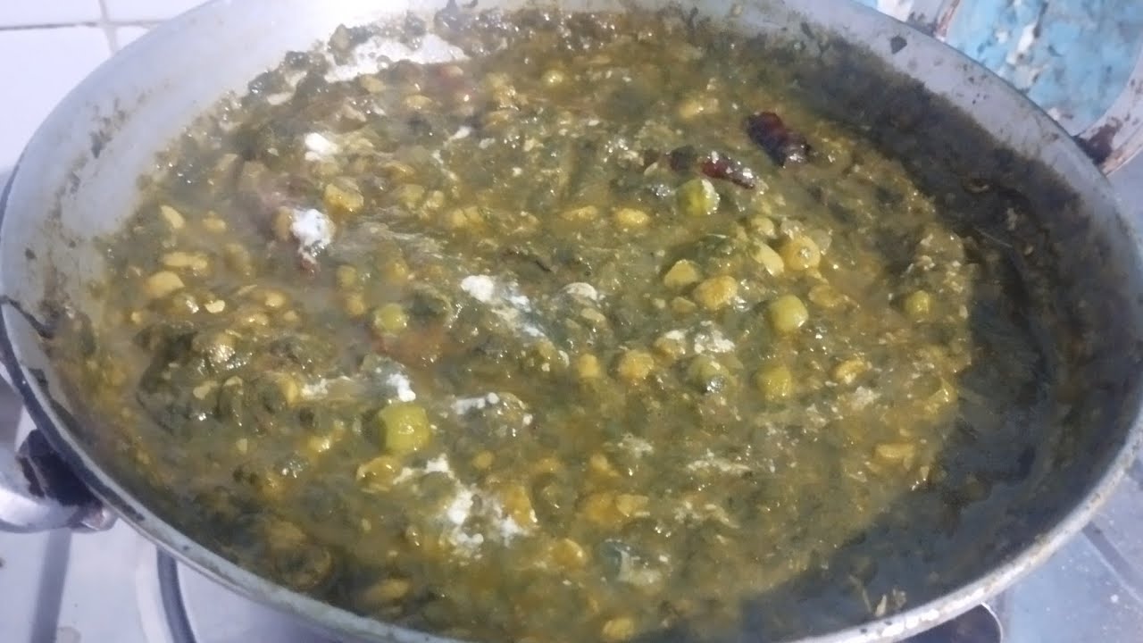 Chandal aur palak ki sabji