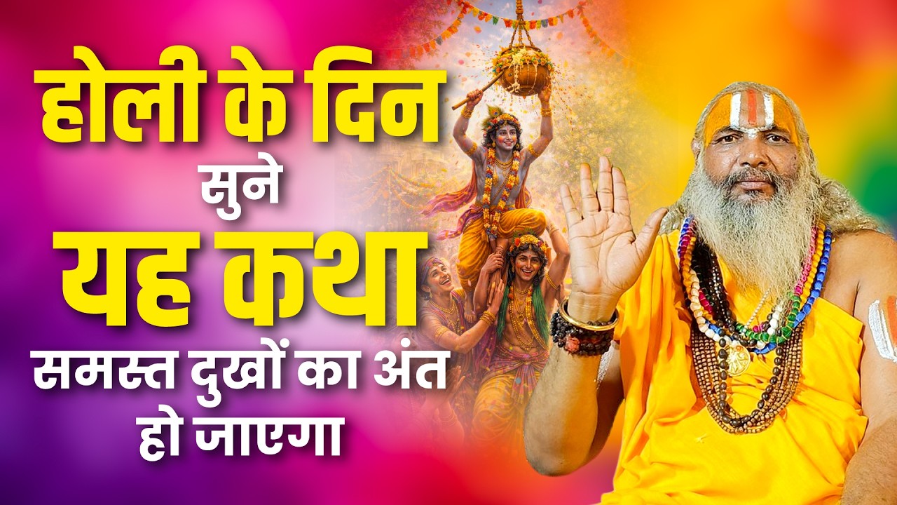 होली के दिन सुने यह कथा समस्त दुखों का अंत हो जाएगा | Jagadguru Hariprapannacharya Ji Maharaj