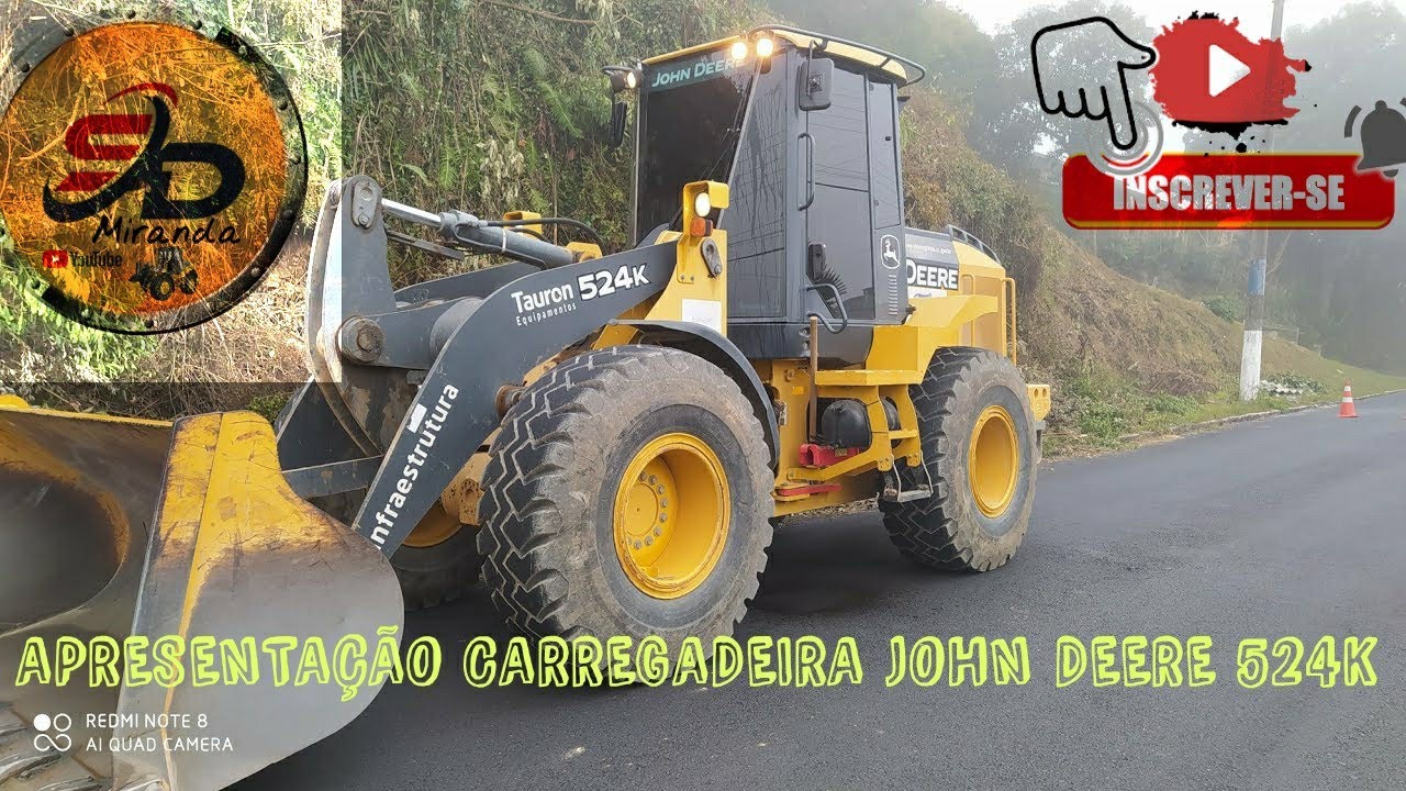 Apresentação Pá Carregadeira John Deere 524K
