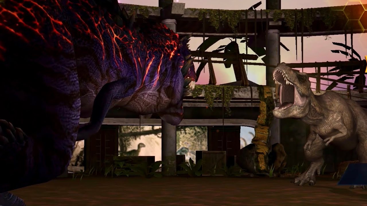 REXY VS OMEGA 09 IN JW | JURASSIC-WORLD PARK