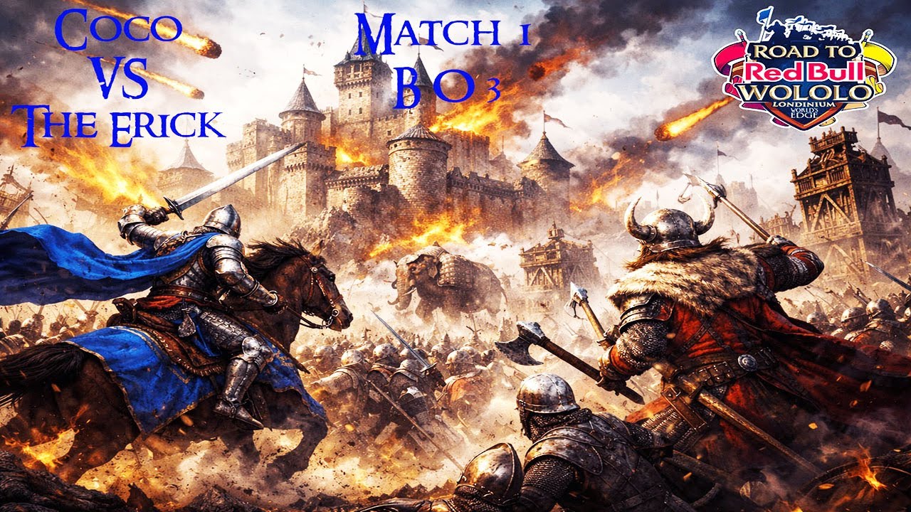 AOE4 Cast Tournoi RBW - Coco OTD vs The Erik Japonais Match 1 - Red Bull Wololo: Londinium