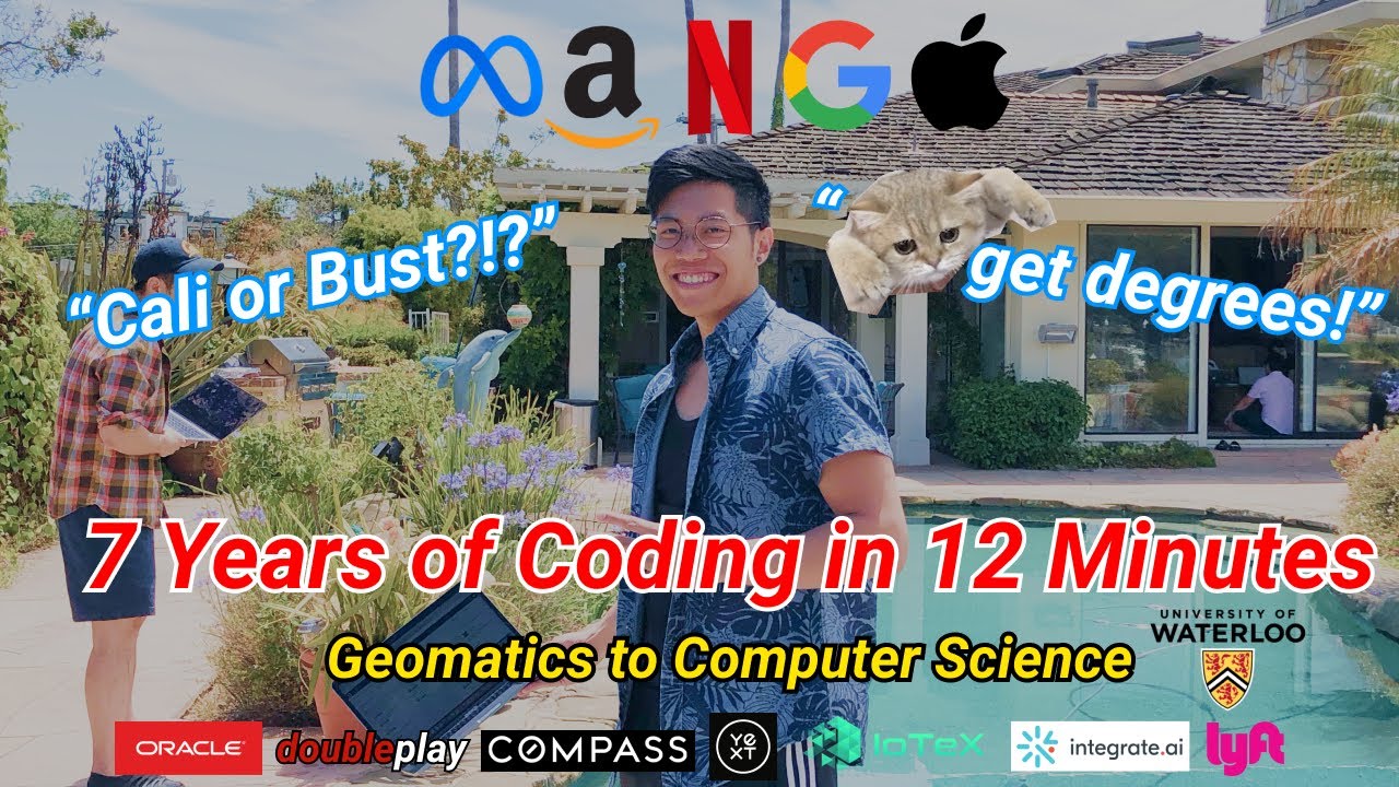 7 years of coding in 12 minutes (Geomatics to Computer Science) University of Waterloo