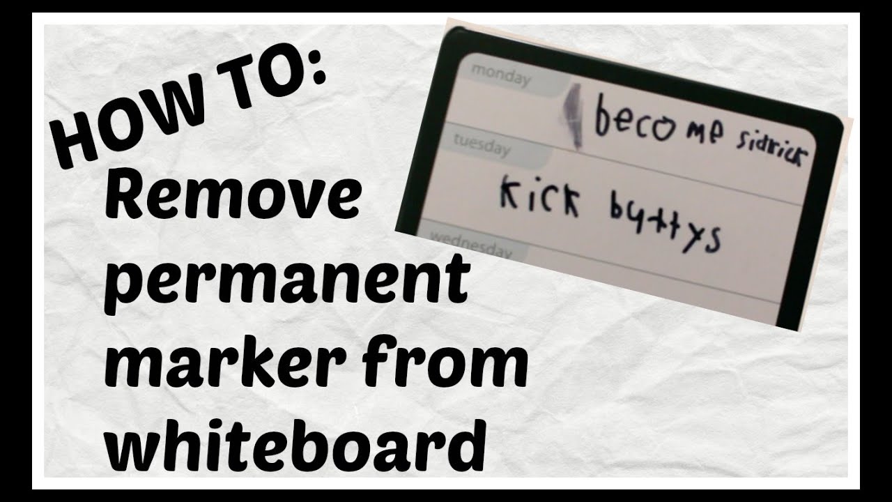 HOW TO Remove Permanent Marker from Dry Erase Board - EASY! | Whiteboard vs. Sharpie