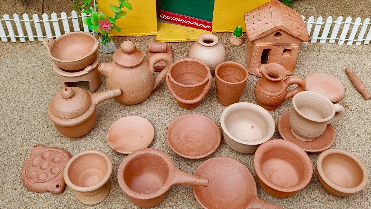 Miniature Clay Pots | Real Cooking Clay Kitchen Items | Unboxing | Miniature housewife