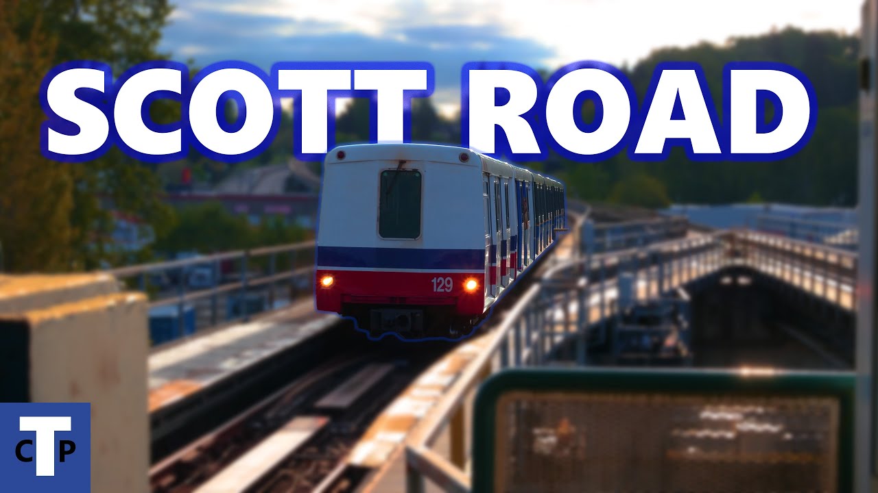 15 Minutes of Rush Hour SkyTrain Action at Scott Road Station (4K)