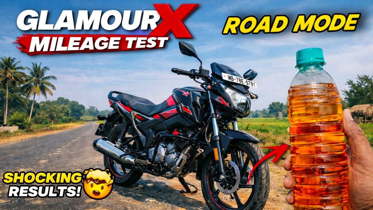 Hero Glamour X Road Mode Mileage Test 😱 | Real Mileage After 2nd Service 