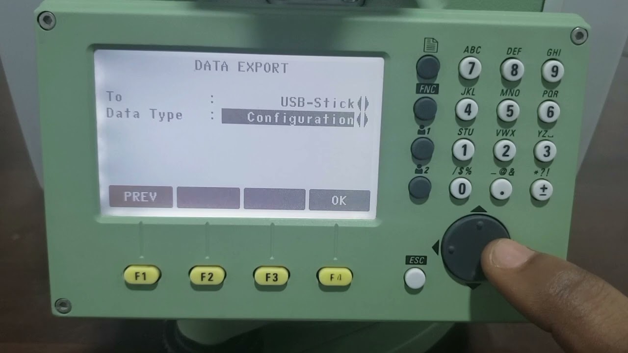 TOTAL STATION TUTORIAL -  HOW TO COPY YOUR DATA FROM LEICA TS 06 TO YOUR USB DRIVE