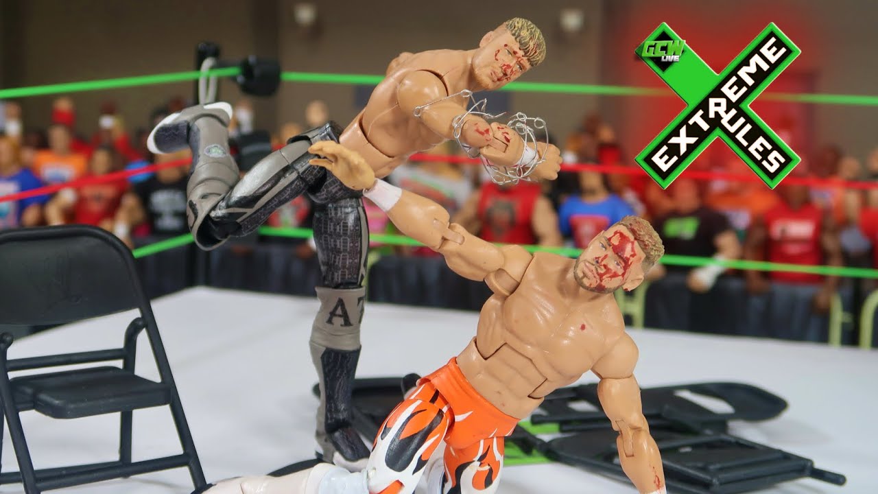 WSC Stage Creator против Уилла Оспри! Матч фигурок WWE Extreme Rules!