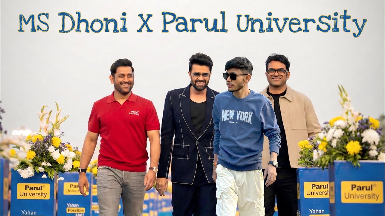 MS DHONI at Parul University! Mission Possible Event with Maniesh Paul & Kiku Sharda