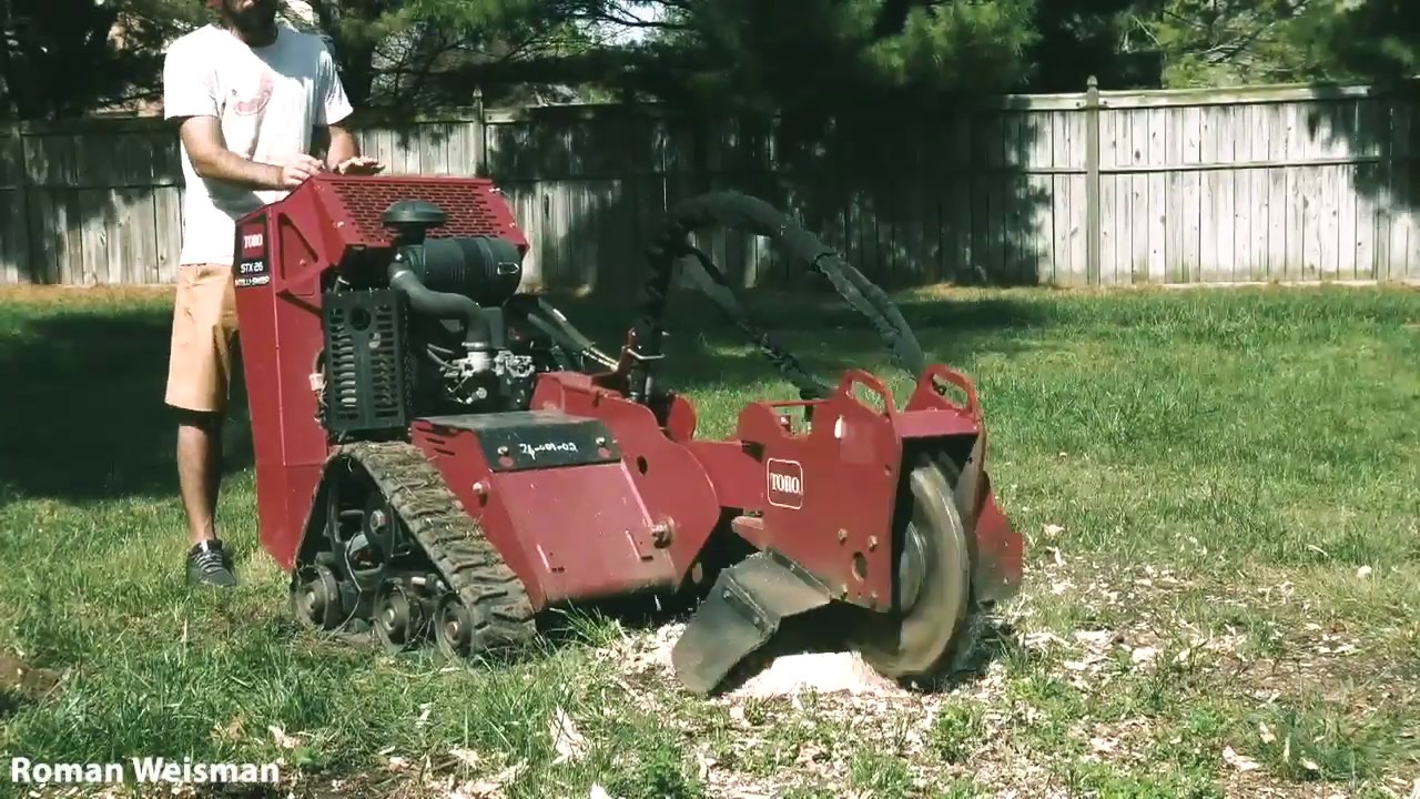 Stump Removal with TORO STX 26 | Operation, Action and Cost