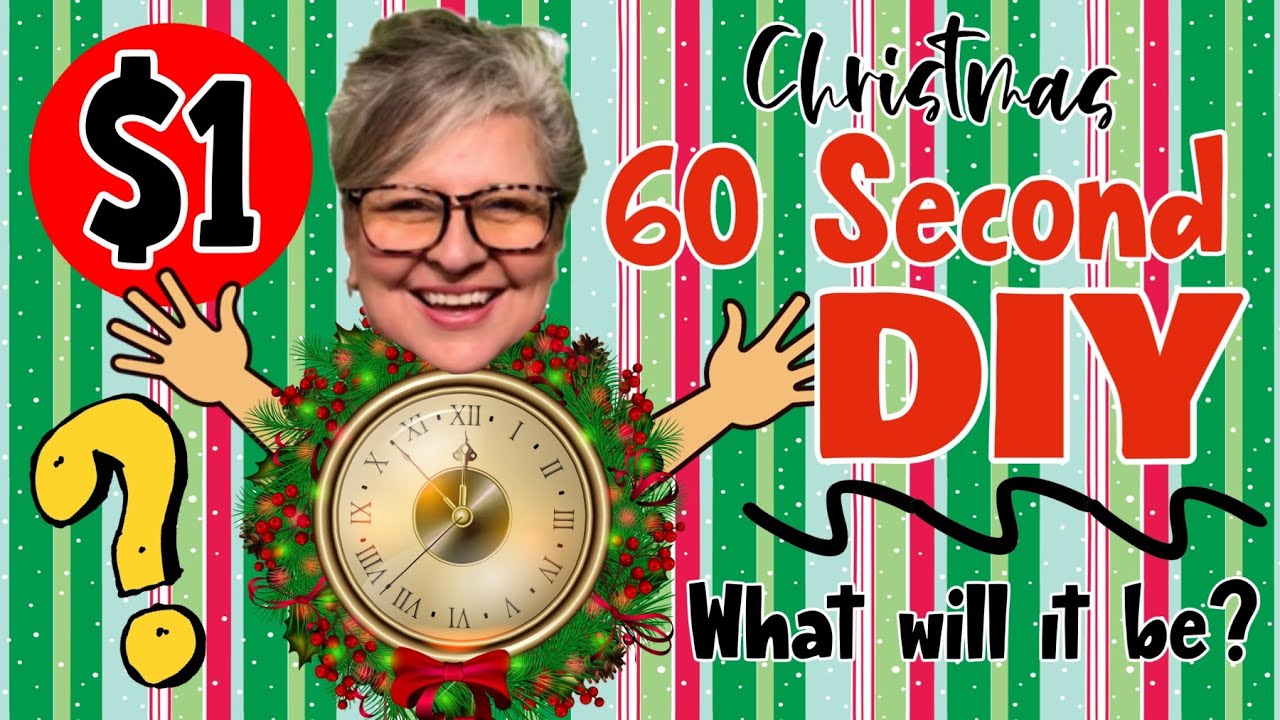 $1---60 Second DIY 🎄 *NEW* DOLLAR TREE DIY 🎄 QUICK SIMPLE EASY🎄 Farmhouse Tree DIY 🎄