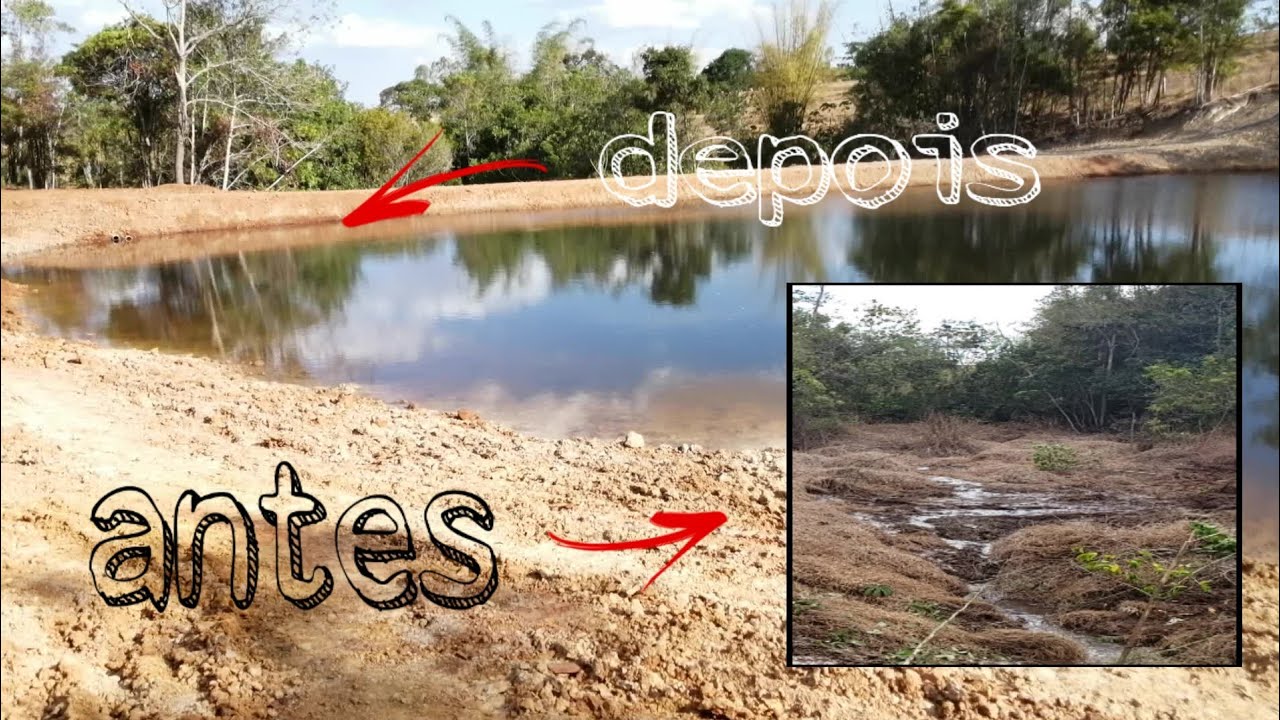 Represa feita com 100 horas de Escavadeira