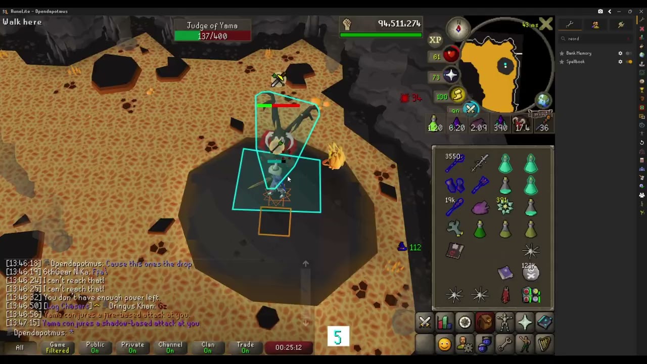 Yama P3 tip and trick for mage only