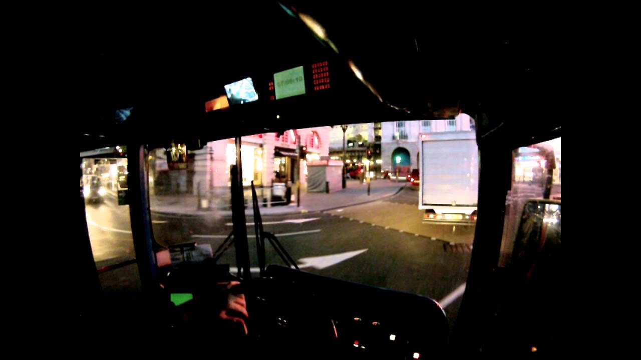 ✓ LONDON BUS DRIVER VIEW NIGHT TO DAY FROM GARAGE - PART 2