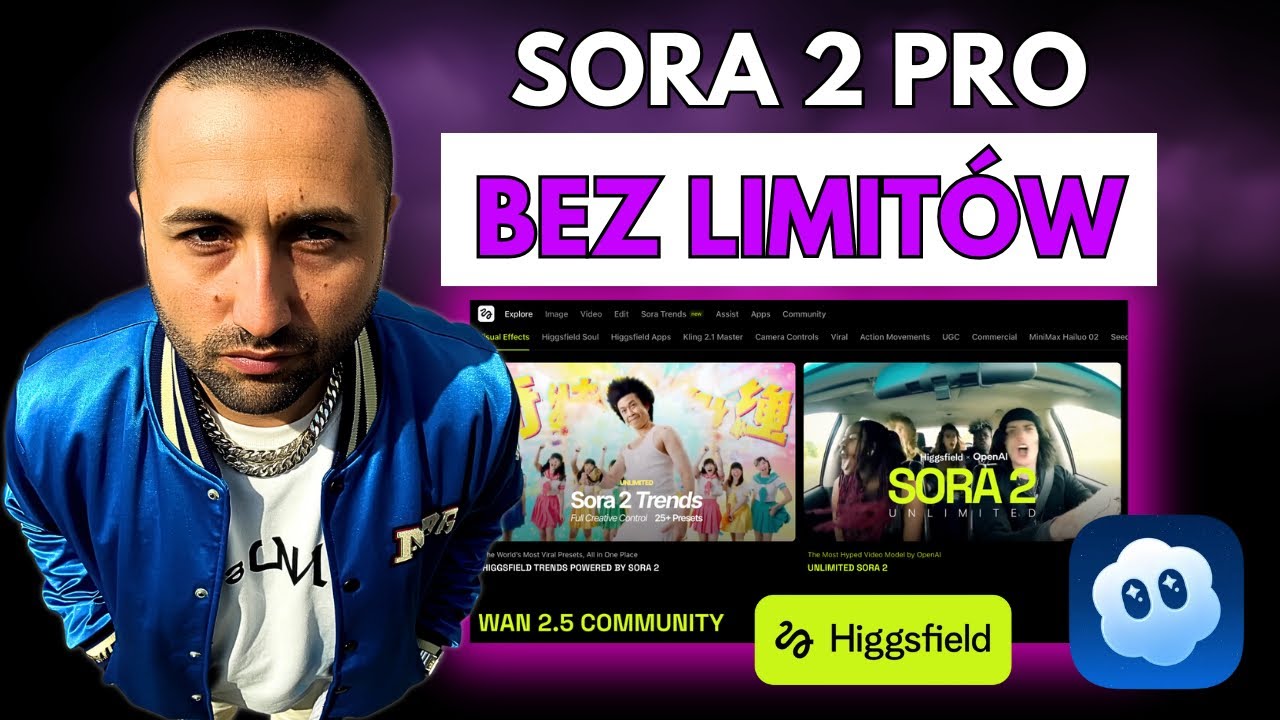 Sora 2 Pro dostępna w Polsce w Higgsfield - najlepszy generator video