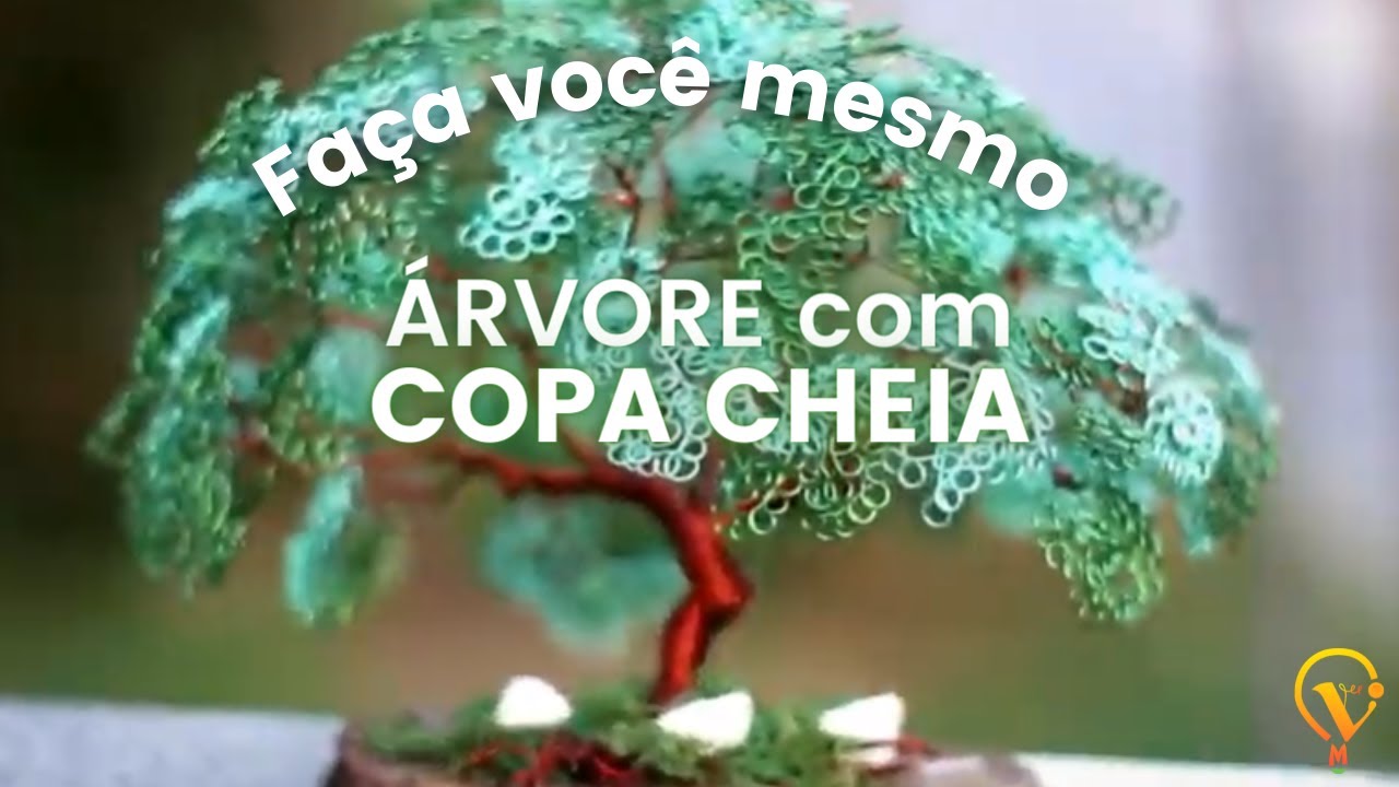 Diy árvore de arame com copa cheia