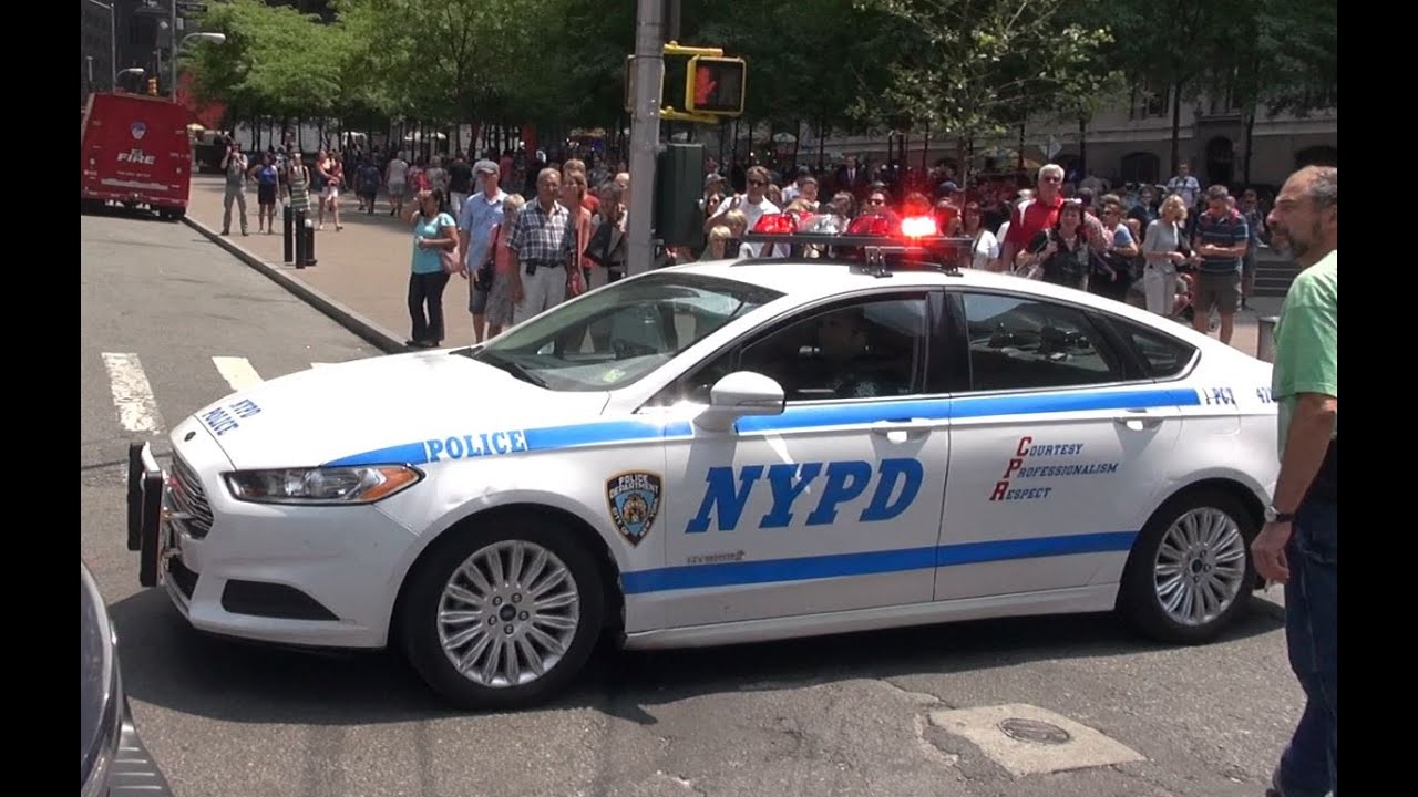 NYPD responding and stuck in traffic