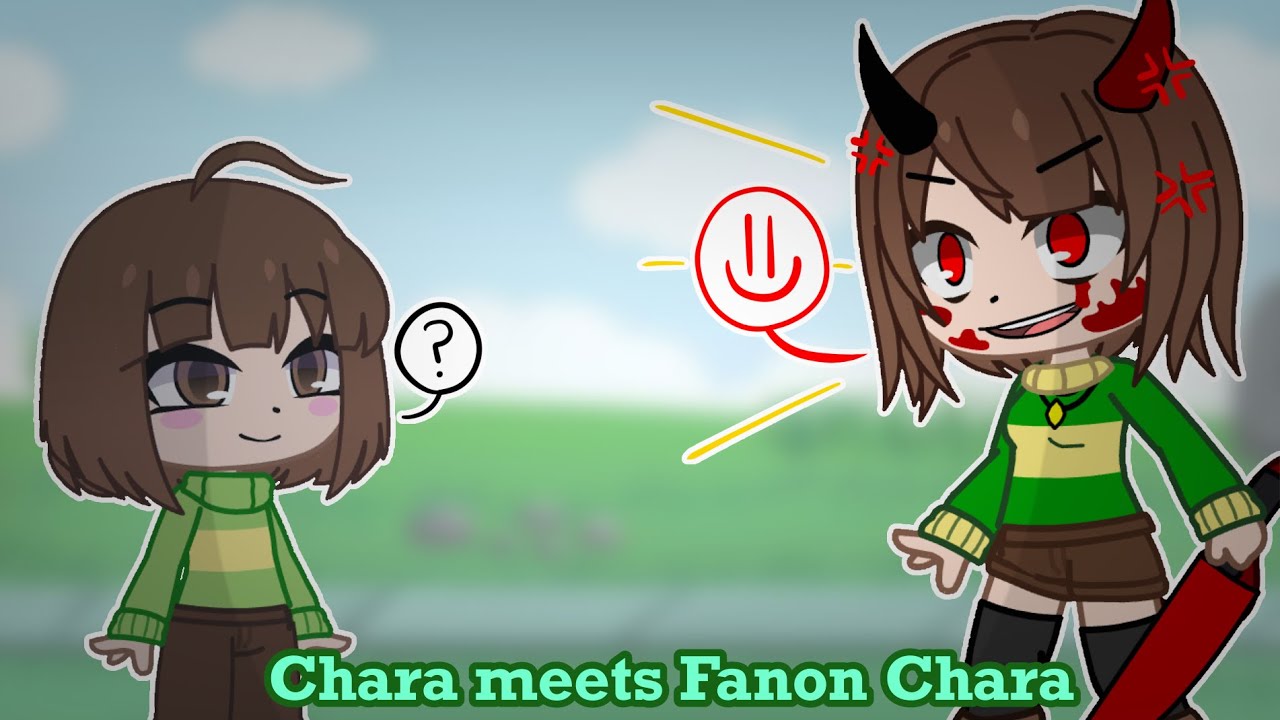 Chara meets Fanon Chara || Gacha Club || Undertale